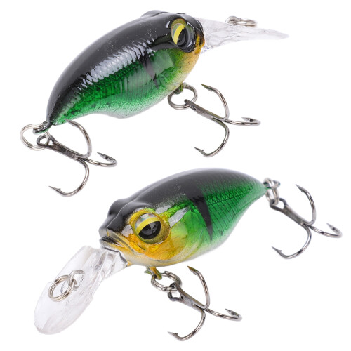 Mini Minnow Köder 6,2 cm 3D-Augen Künstlicher Angelköder für Outdoor 2