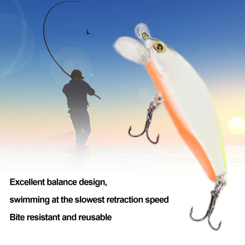 Mini-Tiefsee-Angelnetzköder mit 3D-Augen, Crankbait, 5cm für Süßwasser 2