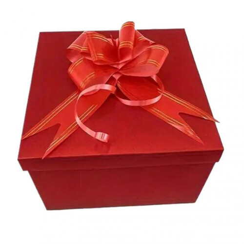 (Red)Surprise Roll Present Box 5 Layer Snack Explosion Box With Ribbon for Festive Celebrations