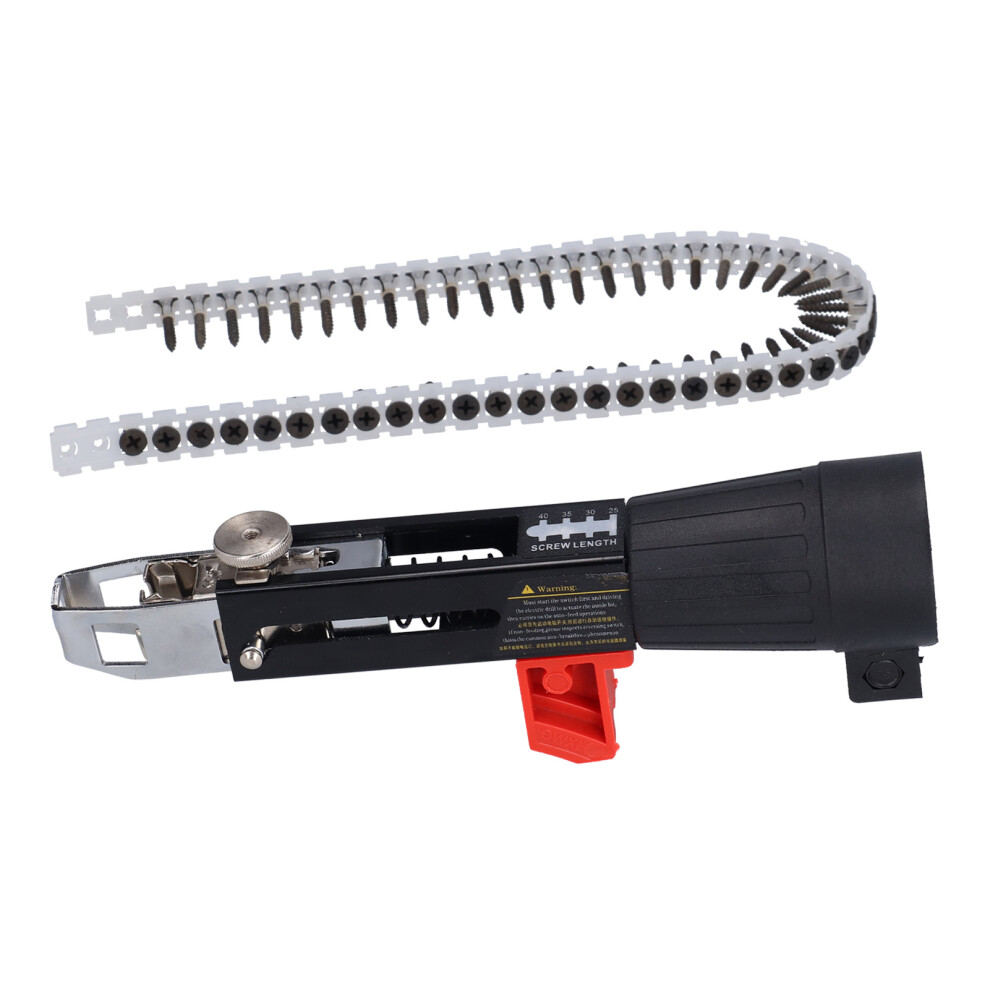 Automatic Electric Nail Gun Adapter With 50 Chain Nails, Adjustable & Stainless Steel 9441358053514