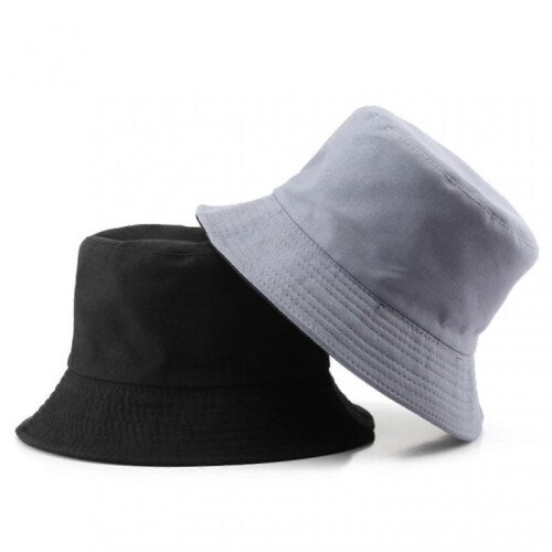 (Blue Black)Simple Causal Hat with Double Side Comfortable Breathable Sun Hat for Camping Hiking