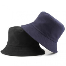 (deep cerulean)Simple Causal Hat with Double Side Comfortable Breathable Sun Hat for Camping Hiking