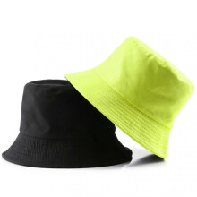 (Neon Green)Simple Causal Hat with Double Side Comfortable Breathable Sun Hat for Camping Hiking