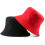 (Red and Black)Simple Causal Hat with Double Side Comfortable Breathable Sun Hat for Camping Hiking 1