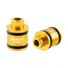 (15 turn 9mm, Golden) Bike Front Rear Hub Adapter 12mm 15mm To 9mm Qr QR Adapter Converter End Cap 15 to 9mm/12 to 9mm Outdoor Sports Enthusiasts