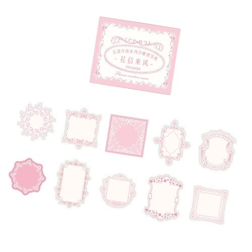30 Sheets Floral Patterned Note Sheets-Flowers come to the