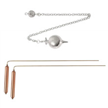 2Pcs Copper Dowsing Rod Divining Rods with Pendant Copper