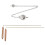2Pcs Copper Dowsing Rod Divining Rods with Pendant Copper 1