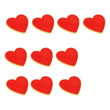 10pcs Unique Alloys Heart Brooches Secure Closure Parties Event