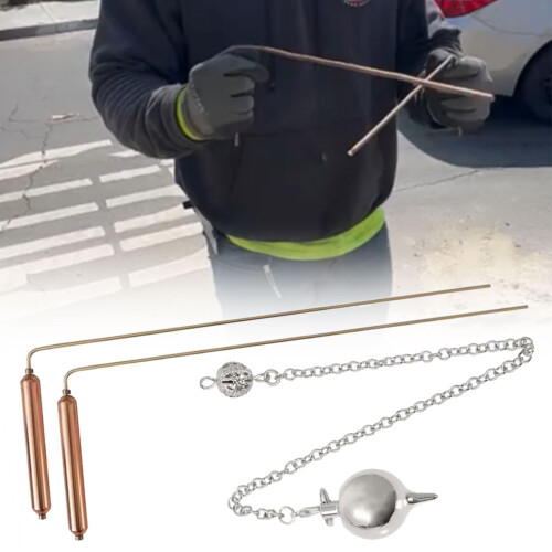 2Pcs Copper Dowsing Rod Divining Rods with Pendant Copper 1