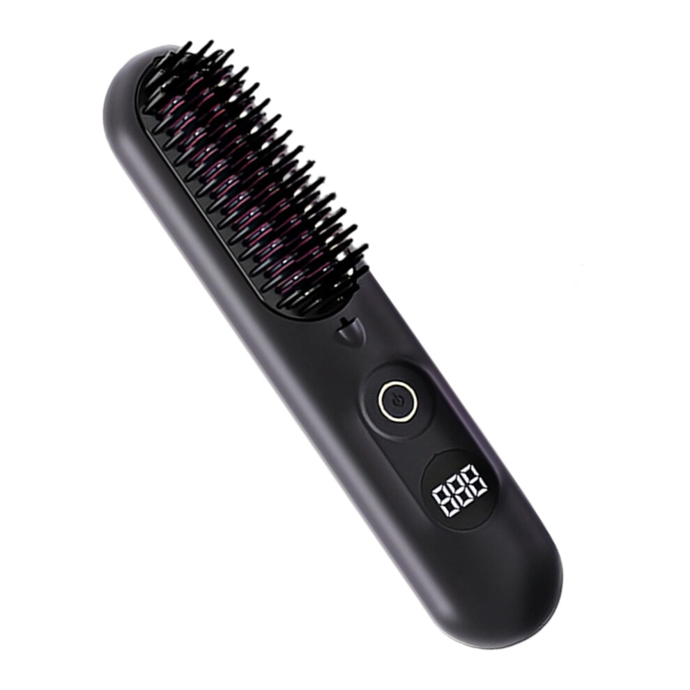 Hair Straightening Brush 4 Temp Settings Portable Wireless-1