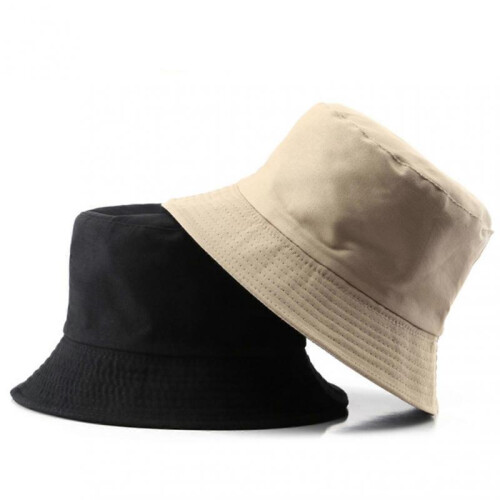 (Khaki Inner Black)Simple Causal Hat with Double Side Comfortable Breathable Sun Hat for Camping Hiking