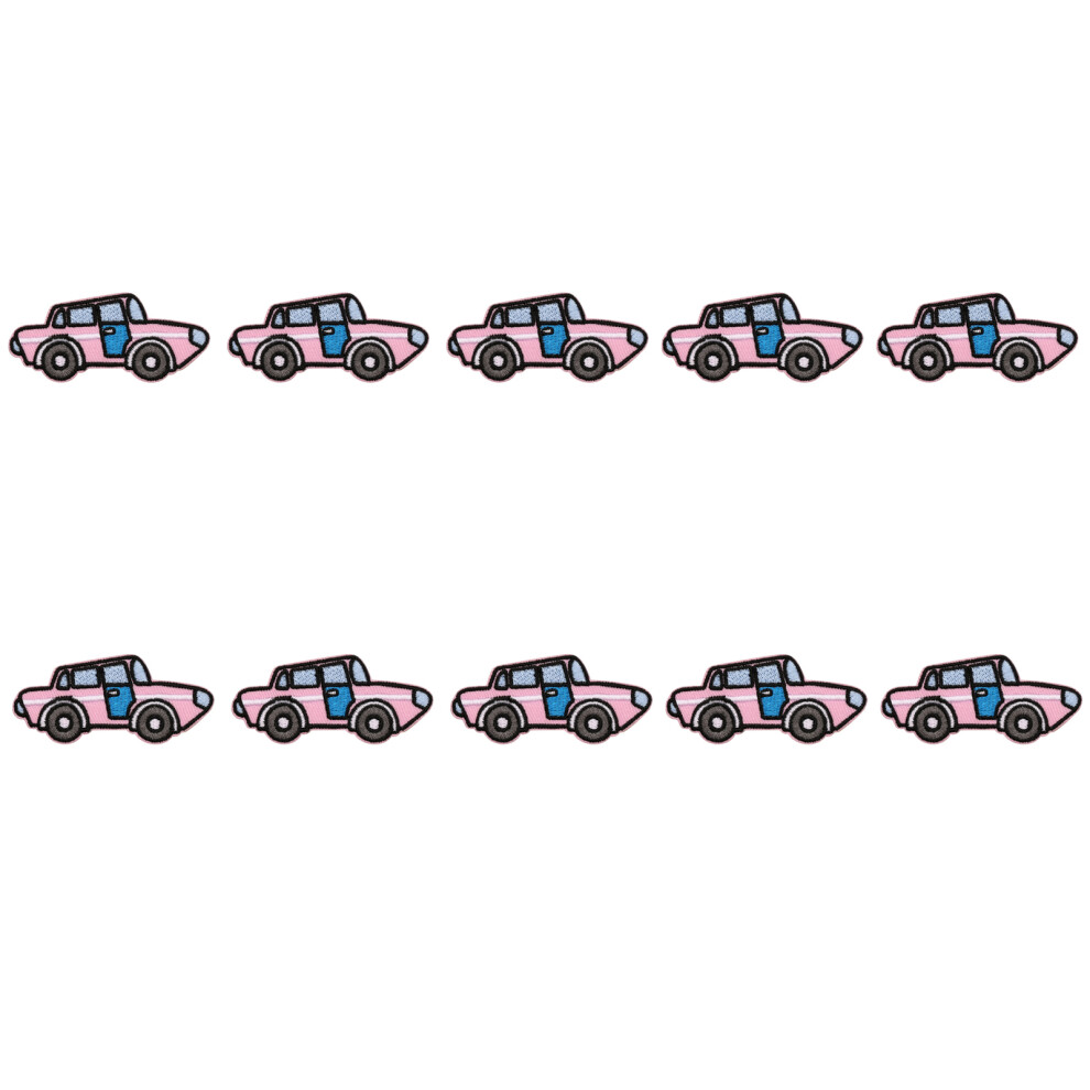 10Pcs Cartoon Vehicle Embroidery Appliques For-Sports Car 7754000288151
