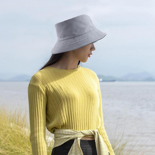 (Khaki Inner Black)Simple Causal Hat with Double Side Comfortable Breathable Sun Hat for Camping Hiking 2