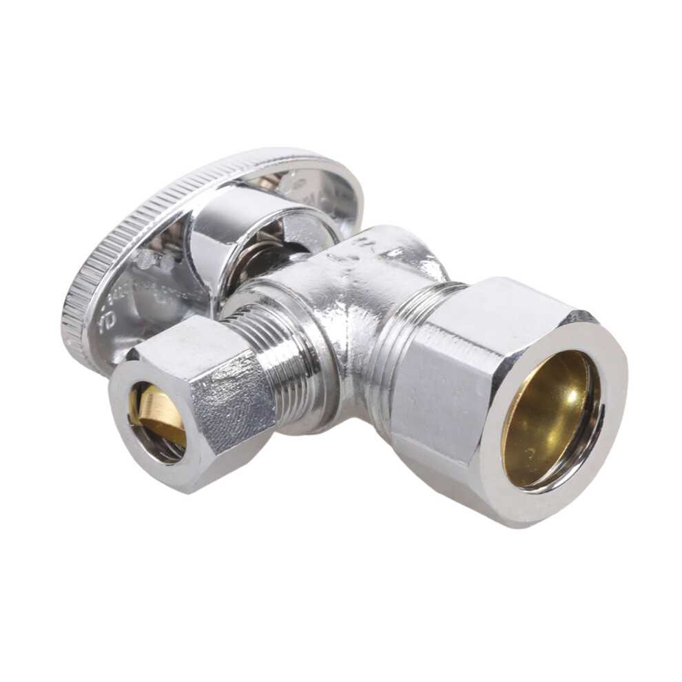 1/2" Inlet 3/8" Copper Angle Valves Corrosion Resistant For 7754000285457