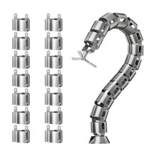 Verstellbarer Schlangen-Kabelrücken,-Silber