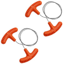 Outdoor Survival Saw Wire 70cm Steel Manual Wire Saw Tool For Camping Hunting Hiking Fishing