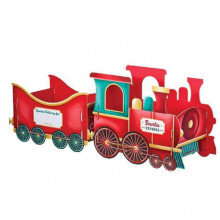 (Medium,A)Santa's Present Trains Innovative Festival Treats Box for Holiday Party Surprise
