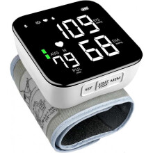 Wrist Blood Pressure Monitor,Blood Pressure Monitors for Home Use 2X90Reading Memory Large LED Screen Automatic BP Monitor Rechargeable Blood Pressure