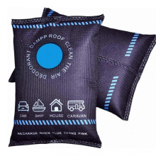 (2pcs)Car Moisture Absorber Bags, Reusable Dehumidifier Bags, Portable condensation absorbers for windows, Closet, Car, Basement, RV, and Storage