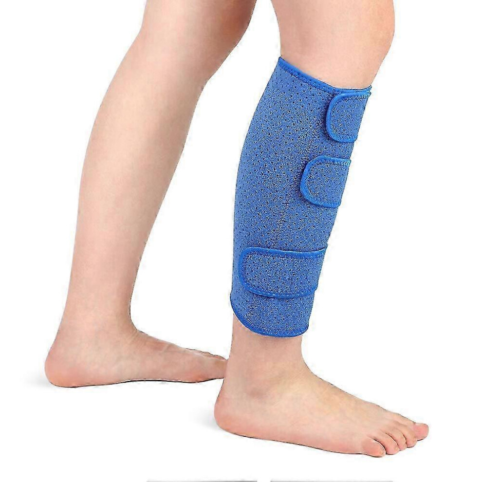 Kikidex (As Show, One Size) Calf Support Brace Shin Splints Compression Wrap Neoprene Calf Sleeves Adjustable Breathable Bandage