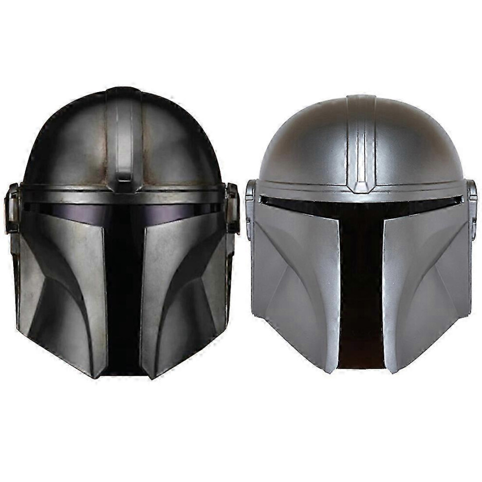 Kikidex (Sliver, One Size) Star Wars The Mandalorian Latex Full Head Mask Boba Fett Halloween Party Cosplay Party Props Multi-Color Optional