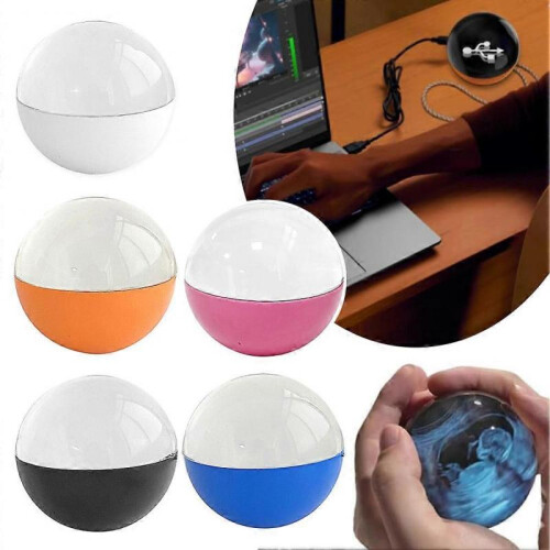 (Blue)Crystals Ball Digital Display Versatile Home Decor for Couples 1
