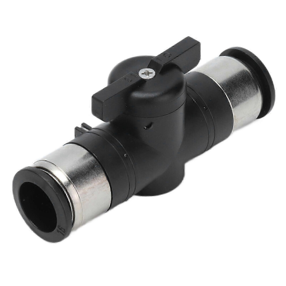 Kikidex (As Show, One Size) Buc-16 16Mm Push To Connect Nickel Copper Pneumatic Ball Valve
