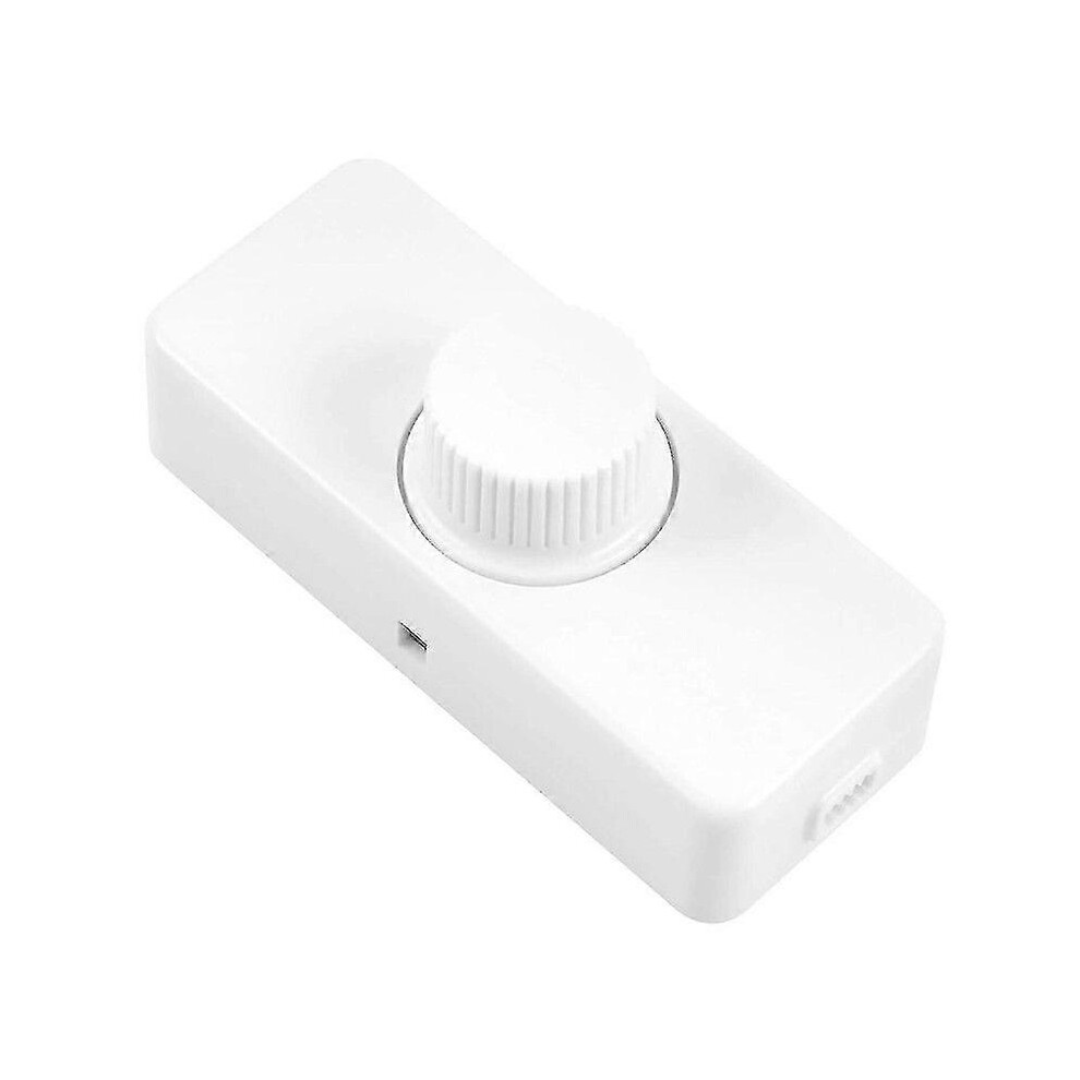Kikidex (As Show, One Size) 3-100W 220-240V Led Rotary Dimmer For Incandescent, Halogen Lamps, Adjustable Led Light Fixture, White
