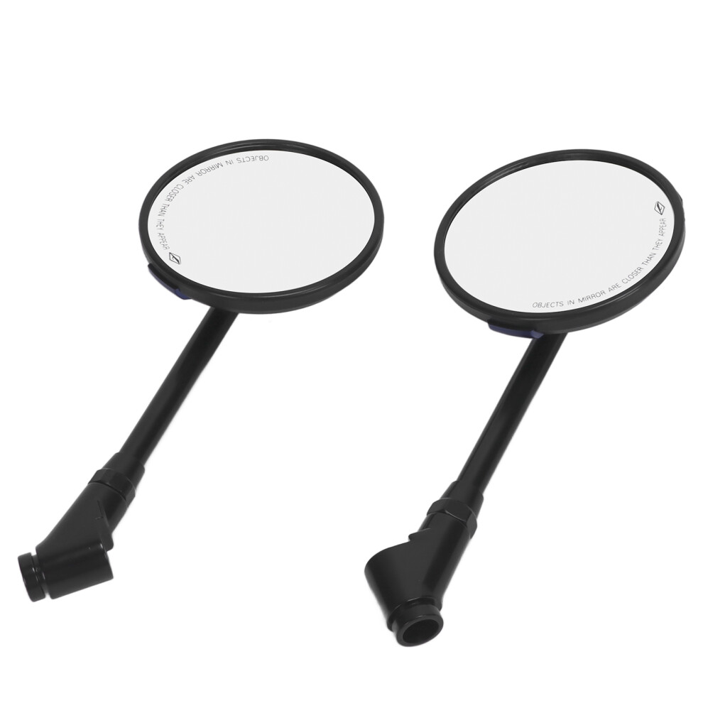 Round Carbon Fiber Style Motorcycle Rearview Mirror 360 Rotatable Blue 8001358054020