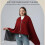 (Beige) wearable USB blanket for travel camping USB Powered Relaxing Study 4
