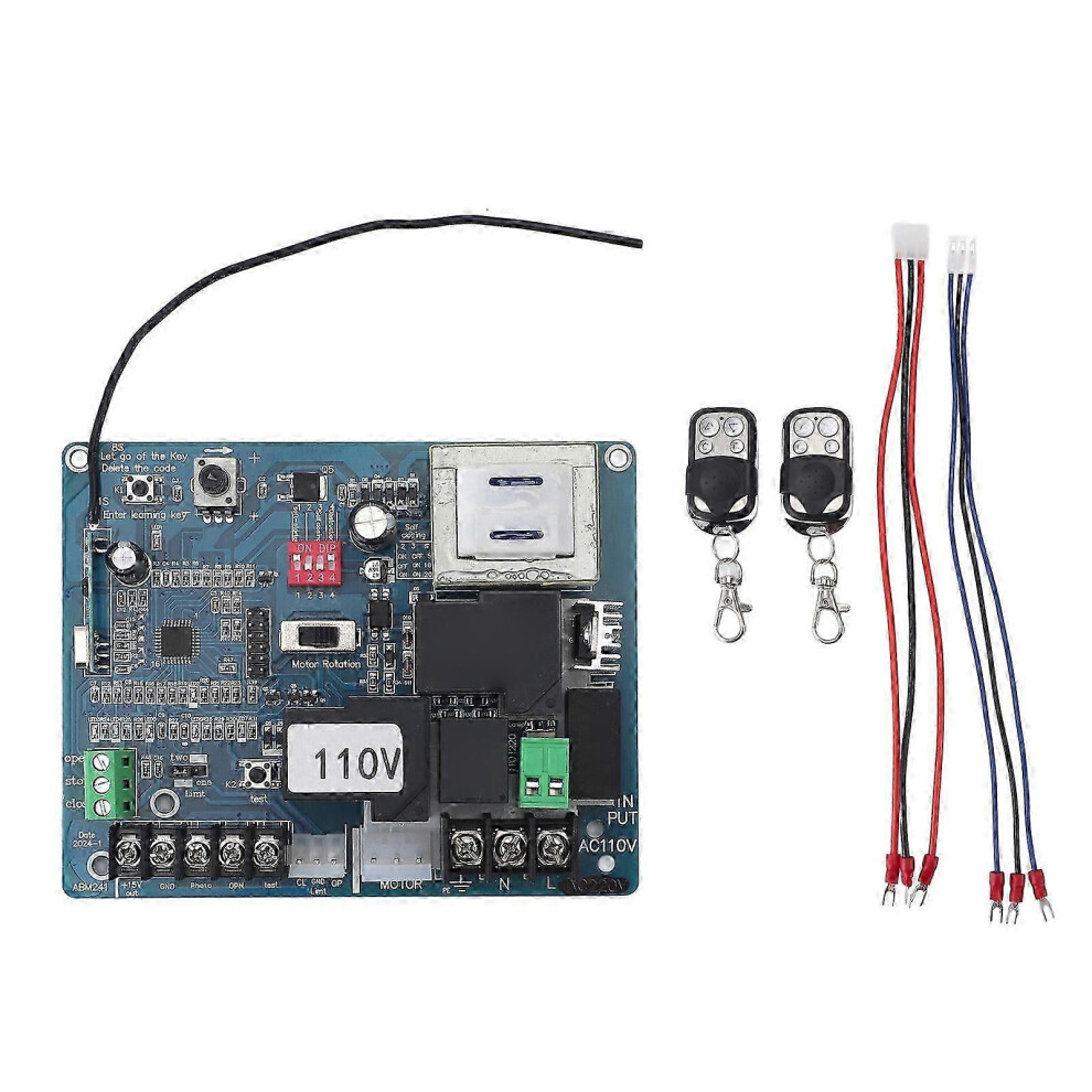 Kikidex (As Show, 110V) Circuit Openers Universal Sensitive Sliding Gate Motor Main Electronic Control Board For Replacement