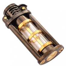 (Black Ice)visibles fuel tank lighter Classic Flints Wheel Reliable Ignition Unique Desk Decor