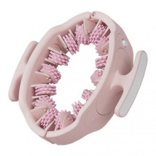 (Pink)Anti-Cellulite Roller Manual Muscle Massager Relieve Soreness Leg Muscle Roller for Neck Arm