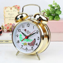 (As show, Gold) Vintage Animated Pecking Chicken Hen Alarm Clock, Classic Mechanical Alarm Clock