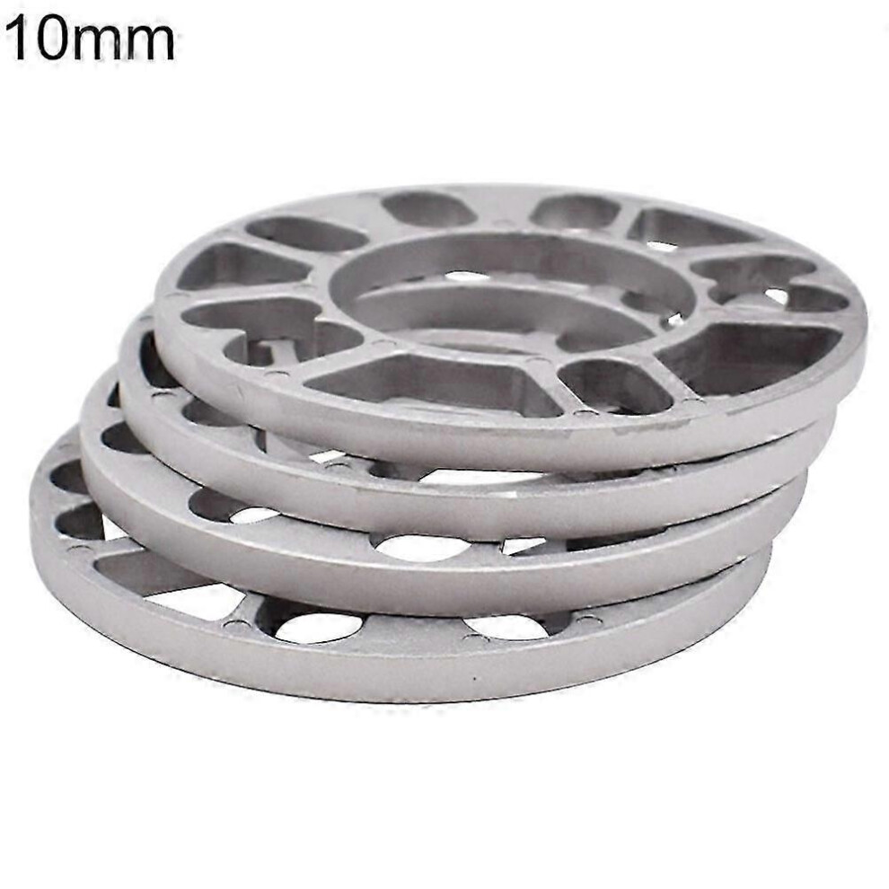 Kikidex (As Show, One Size) 4Pcs 3Mm 5Mm 8Mm 10Mm Universal Aluminum Alloy Car Wheel Tire Spacers Shims Set Mengxi