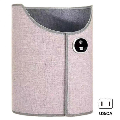 (US plug,pink)Under Desk Leg Heaters For Office Quiet Operation Energy-Efficient Chillys Evening Solution