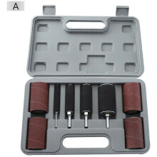(As show, One size) Sanding Drum Kit for Assorted Woodworking Sleeves and Rubber Drum