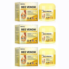 (3pcs,S standard)Bee-Venom Joint Bone Care Cream Relieve Pain Relieve Stiffness Massage Cream for Women Men