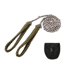 Chainsaw 27 Inch 11-Tooth Handle Hand Chain Saw Outdoor Survival Gear For Camping Hiking Wood Tree Cutting