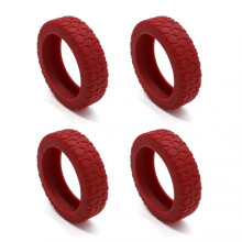 (4pcs, Red Wine) Silicone Protector for Suitcases Wheel Super Soft Suitcase Wheels Protector Cover Replacement for Travel