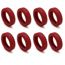 (8pcs, Red Wine) Silicone Protector for Suitcases Wheel Super Soft Suitcase Wheels Protector Cover Replacement for Travel