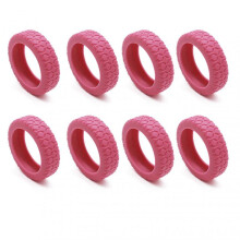 (8pcs, pink) Silicone Protector for Suitcases Wheel Super Soft Suitcase Wheels Protector Cover Replacement for Travel