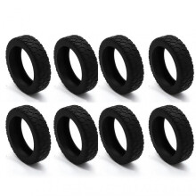 (8pcs, Black) Silicone Protector for Suitcases Wheel Super Soft Suitcase Wheels Protector Cover Replacement for Travel