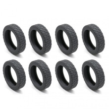 (8pcs, Grey) Silicone Protector for Suitcases Wheel Super Soft Suitcase Wheels Protector Cover Replacement for Travel