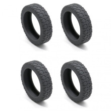 (4pcs, Grey) Silicone Protector for Suitcases Wheel Super Soft Suitcase Wheels Protector Cover Replacement for Travel