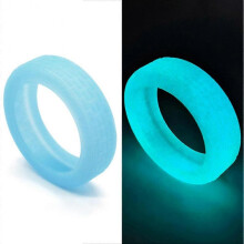 (1pcs, Glow blue) Silicone Protector for Suitcases Wheel Super Soft Suitcase Wheels Protector Cover Replacement for Travel
