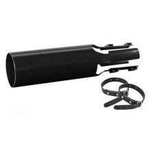 (black)Leaf Blower Air Booster, Universal Nozzle Attachment, High-Speed Airflow Accelerator for 2-4 Inch Tubes, Boosts Wind Power & Blowing Distance