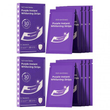 (2 Boxes) 2025 Purple Teeth Whitening Strips - Correcting Teeth Whitening Strips - 14-Day Treatment for Instant Brightening & Enamel Protection