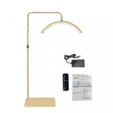 2025 Half Moon LED Video Light with Stand: Adjustable Color, 360 Rotation, Remote & Phone Holder